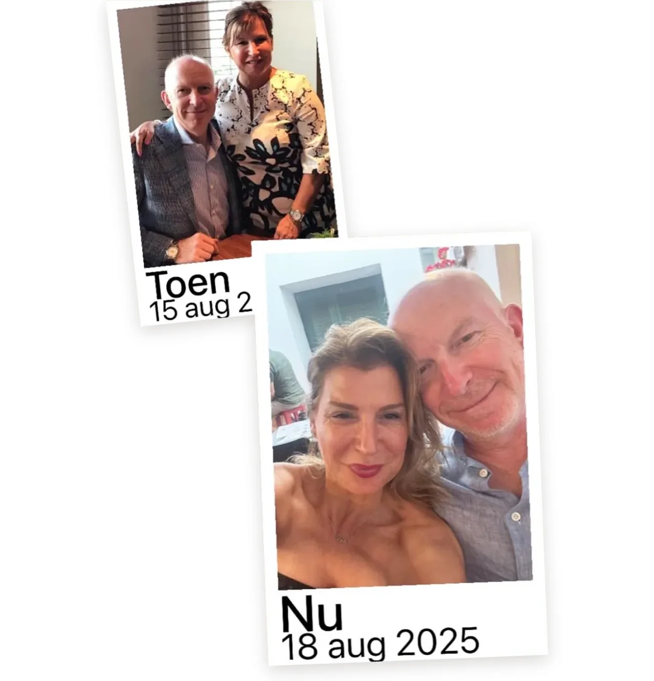 Isabelle voor en na haar traject bij Focus-On